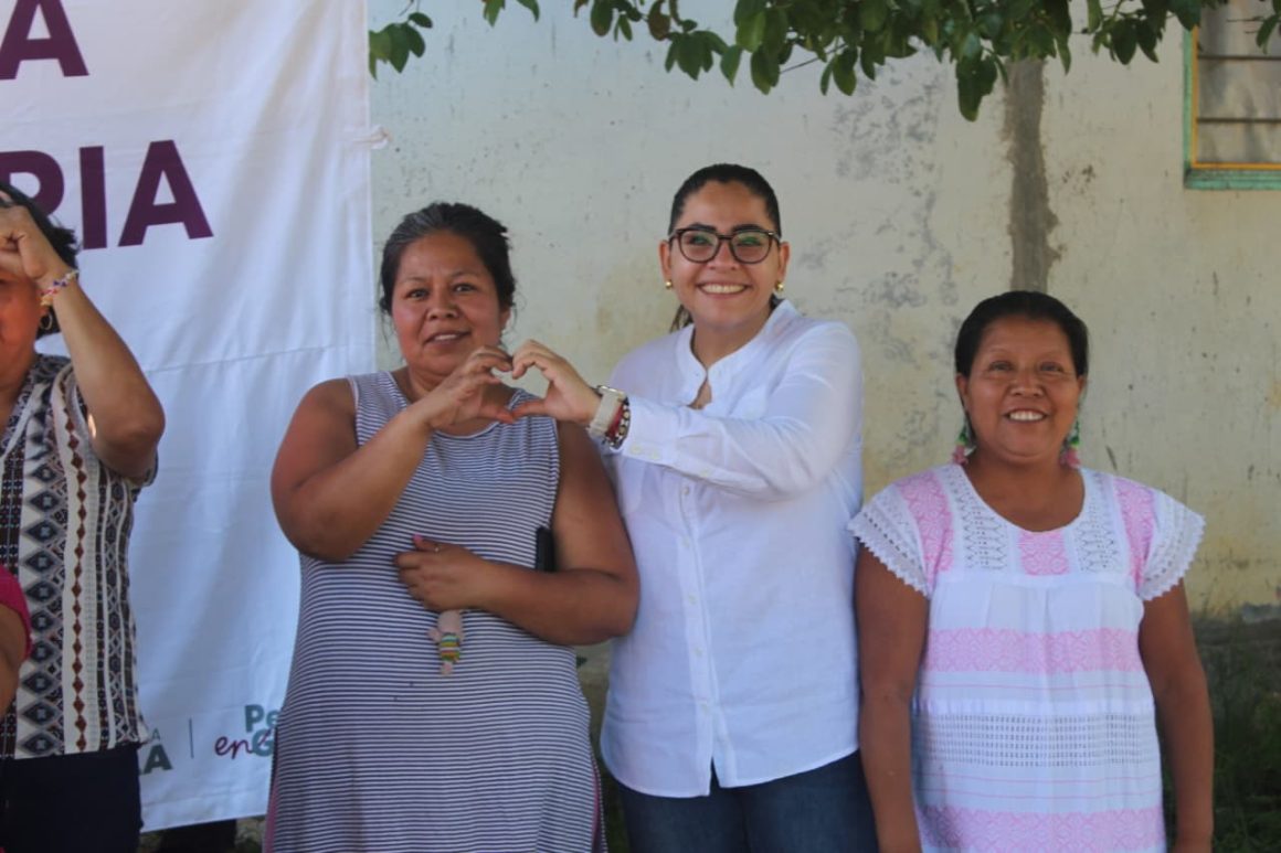 Junto al pueblo, Guadalupe Vargas impulsa obras que transforman comunidades de Xicotepec 