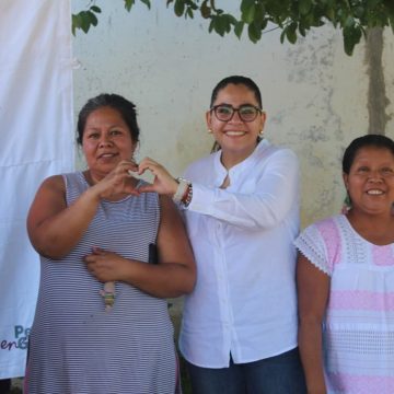 Junto al pueblo, Guadalupe Vargas impulsa obras que transforman comunidades de Xicotepec 