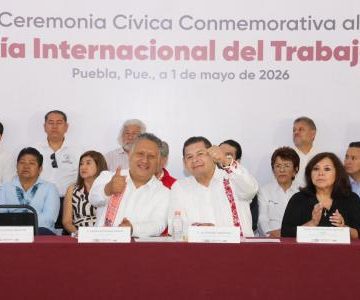 Puebla reafirma soberanía laboral en el Día del Trabajo