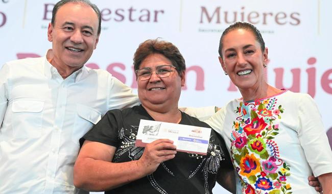 Sheinbaum celebra Día de las Madres con entrega de Pensión Mujeres Bienestar en Sonora