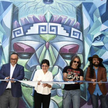 Inaugura BUAP mural “Geometría de la vida, tejido de saberes”, realizado por estudiantes de ARPA