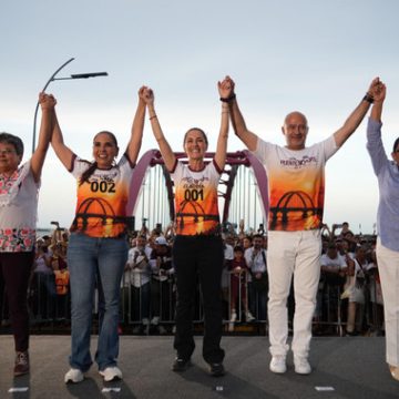 La honestidad, el amor al pueblo y a la patria dan resultados: Presidenta inaugura Puente Vehicular Nichupté en Cancún, Quintana Roo